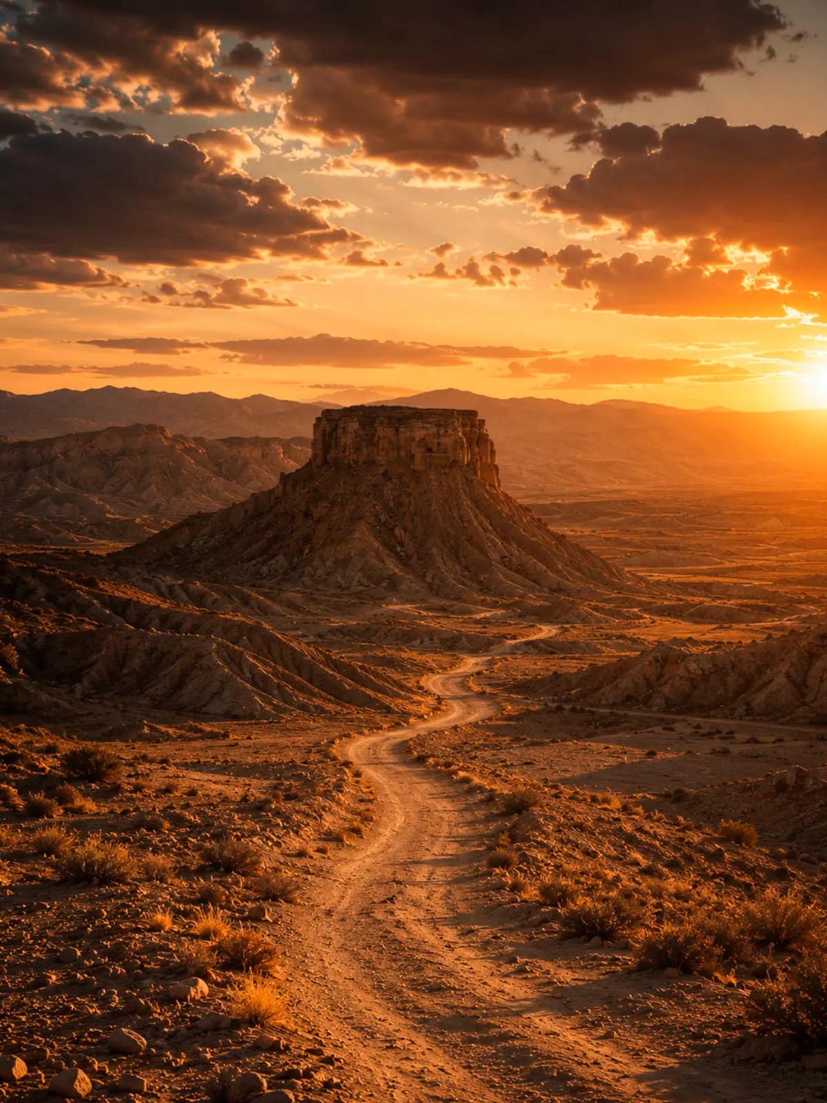 Desert filming location in Almeria Spain