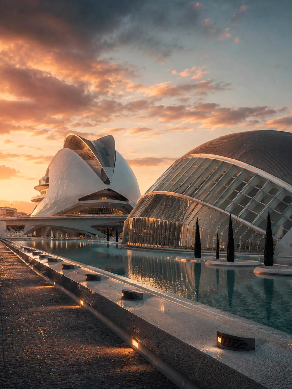 Futuristic architecture filming location in Spain